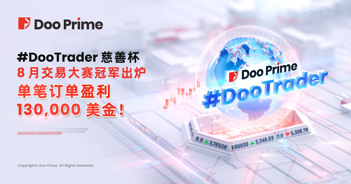 2024 #DooTrader 慈善杯 8 月交易大赛冠军出炉,单笔订单盈利 13 万美金!
