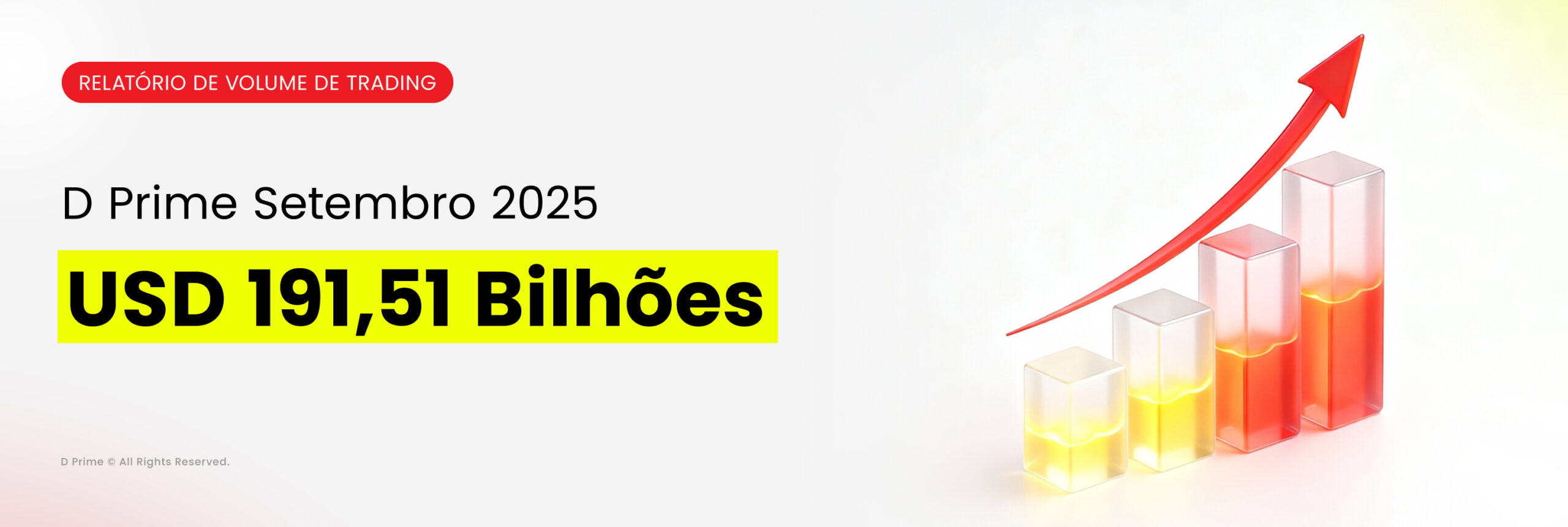 D Prime Registra Crescimento de 37% no Volume de Trading em Setembro de 2025