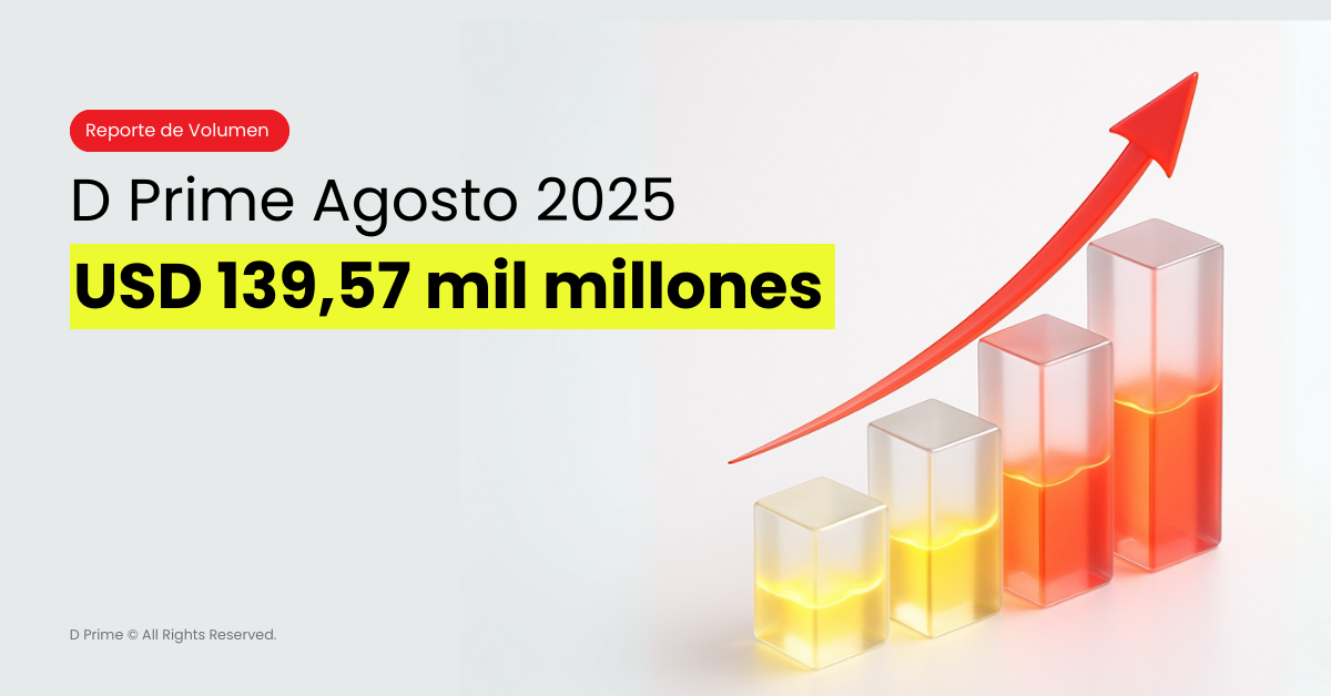 D Prime registra un fuerte volumen de operaciones en agosto de 2025